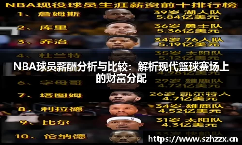 NBA球员薪酬分析与比较：解析现代篮球赛场上的财富分配